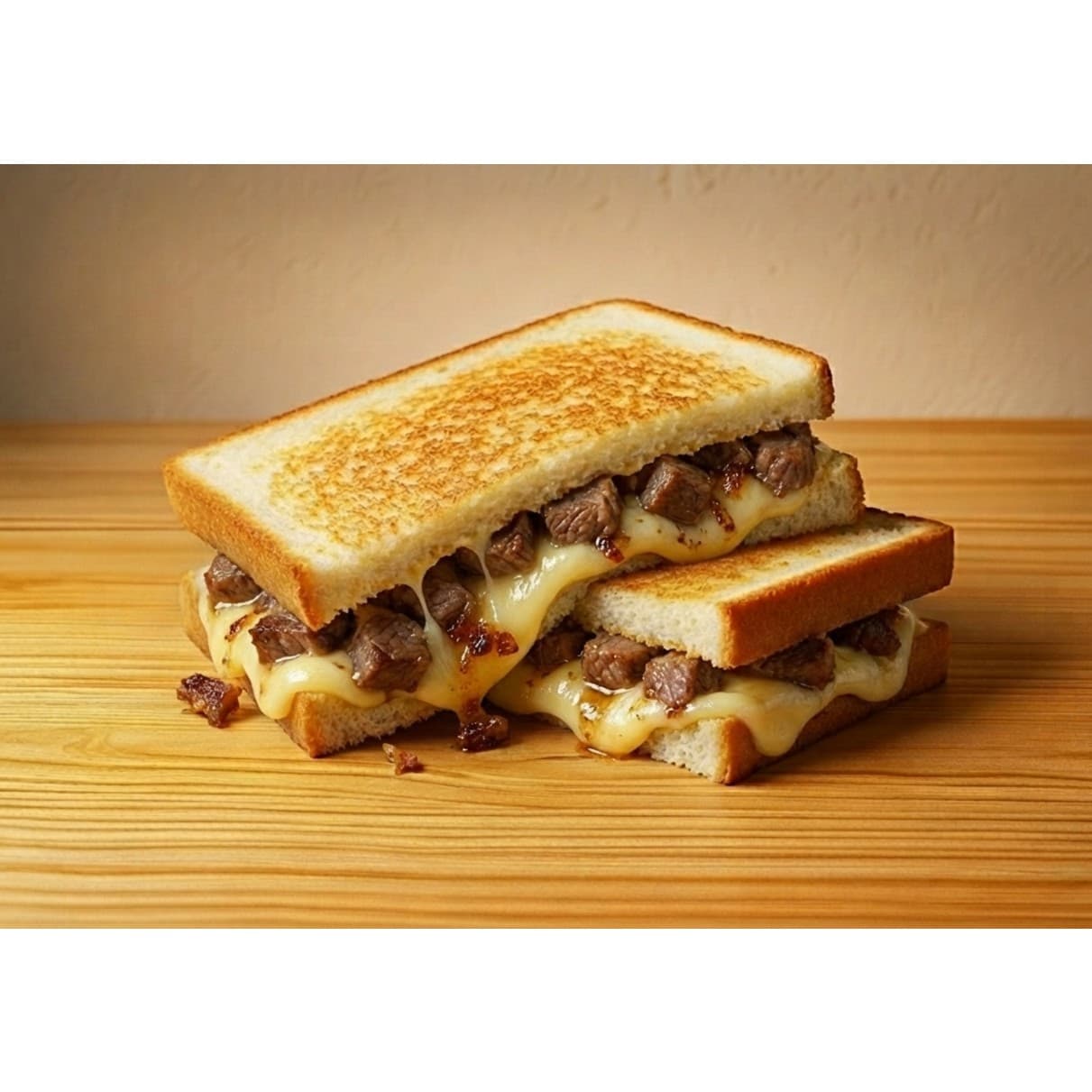 Kavurmalı Kaşarlı Tost