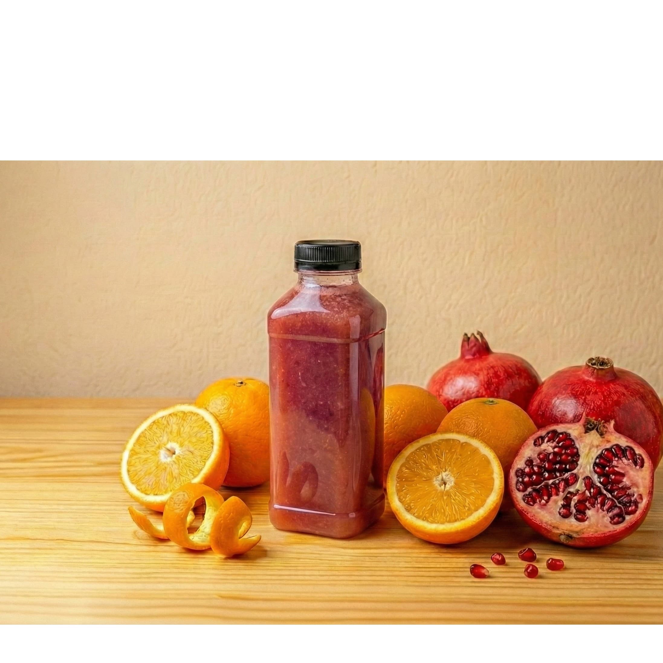 Taze Sıkma Nar & Portakal Suyu (330ml)